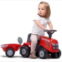 FALK TRAKTOREK BABY MASSEY FERGUSON Z PRZYCZEPKĄ