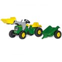 ROLLY TOYS TRAKTOR NA PEDAŁY JOHN DEERE + PRZYCZEP