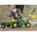 ROLLY TOYS TRAKTOR NA PEDAŁY JOHN DEERE + PRZYCZEP