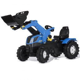 ROLLY TOYS NEW HOLLAND TRAKTOR NA PEDAŁY + ŁYŻKA