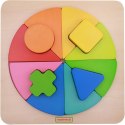 KOLOROWA UKŁADANKA GEOMETRYCZNA PUZZLE MASTERKIDZ