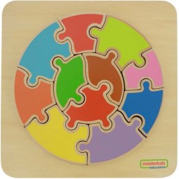 Ogromne Puzzle Okrągła Układanka Kolorowa Masterkidz