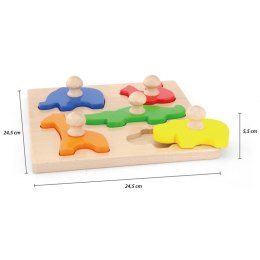 DREWNIANE PUZZLE PINEZKI ZWIERZĘTA VIGA TOYS