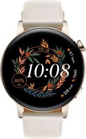 Huawei GT 3 (42 mm) 1.32", Smart watch, GPS (satellite), AMOLED, Touchscreen, Heart rate monitor, Waterproof, Bluetooth, White L