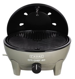 GRILL GAZOWY STOŁOWY CITY CHEFF 38,5CM ZIELONA OLI