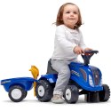 FALK TRAKTOREK BABY NEW HOLLAND Z PRZYCZEPKĄ AKC.