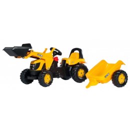 ROLLY TOYS TRAKTOR NA PEDAŁY JCB ŁYŻKA PRZYCZEPA