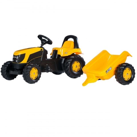 ROLLY TOYS TRAKTOR NA PEDAŁY JCB Z PRZYCZEPKĄ