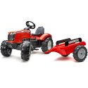 FALK TRAKTOR MASSEY FERGUSON NA PEDAŁY Z PRZYCZEPĄ