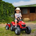 FALK TRAKTOR MASSEY FERGUSON NA PEDAŁY Z PRZYCZEPĄ