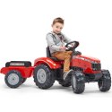 FALK TRAKTOR MASSEY FERGUSON NA PEDAŁY Z PRZYCZEPĄ