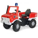 Rolly Toys Unimog Mercedes Benz Samochód na pedały Straż + Kogut