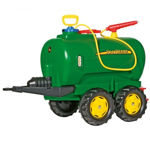 Rolly Toys rollyTrailer cysterna John Deere dwuosiowa + pompka