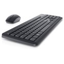 Dell Keyboard and Mouse KM3322W Keyboard and Mouse Set, Wireless, Batteries included, EE, Black