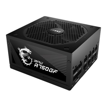 MSI MPG PSU A750GF ATX, 750 W, 80 PLUS Gold Certified