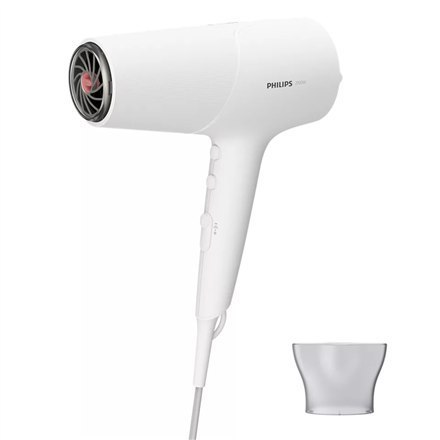 Philips Hair Dryer BHD500/00 2100 W, Number of temperature settings 3, Ionic function, Diffuser nozzle, White