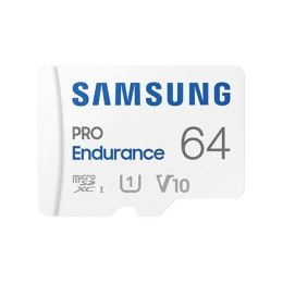 Samsung PRO Endurance MB-MJ64KA/EU 64 GB, MicroSD Memory Card, Flash memory class U1, V10, Class 10, SD adapter