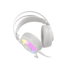 Genesis Gaming Headset Neon 600 Built-in microphone, White, Wired, Headband/On-Ear
