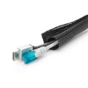 Digitus Flexible Cable Tube with Hook and Loop Fastener Cable Sock DA-90507 2 m, Black