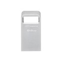 Kingston USB 3.2 Flash Drive DataTraveler micro 64 GB, USB 3.2, Silver