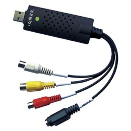 Logilink USB 2.0 A/V grabber, USB-A/M to 3x RCA + Mini-DIN 5/F, Windows 11 VG0030 3x RCA (female), USB-A, USB 2.0 (male)