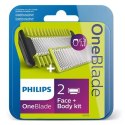 Philips OneBlade Face and Body kit QP620/50 Number of shaver heads/blades 2, Green