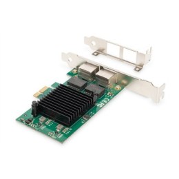 Digitus Gigabit Ethernet PCI Express Card, 2-port 32-bit, low profile bracket, Intel chipset DN-10132