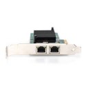 Digitus Gigabit Ethernet PCI Express Card, 2-port 32-bit, low profile bracket, Intel chipset DN-10132