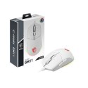 MSI Clutch GM11 Optical, RGB LED light, White, Gaming Mouse, 1000 Hz