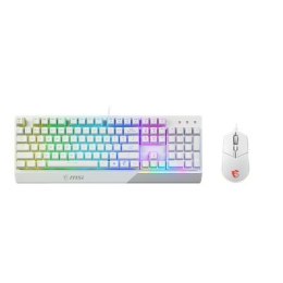 MSI Vigor GK30 COMBO WHITE Keyboard and Mouse Set, Wired, Mouse included, US, White