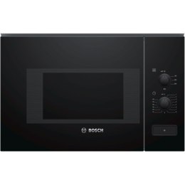 Bosch Microwave Oven BFL520MB0 20 L, Rotary knob, 800 W, Black, Built-in, Defrost function