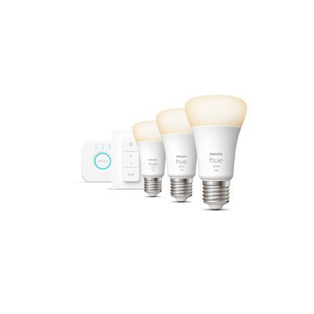 Philips Hue W Starter Kit 9,5W A60 E27 3pcs, Bridge, Switch