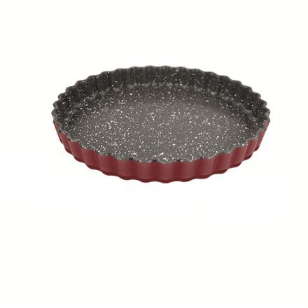 Stoneline Quiche and tarte dish 21550 1.3 L, 27 cm, Borosilicate glass, Red, Dishwasher proof