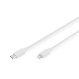 Digitus Lightning to USB-C data/charging cable DB-600109-020-W USB-C to Lightning, USB C, Apple Lightning 8-pin, 2 m