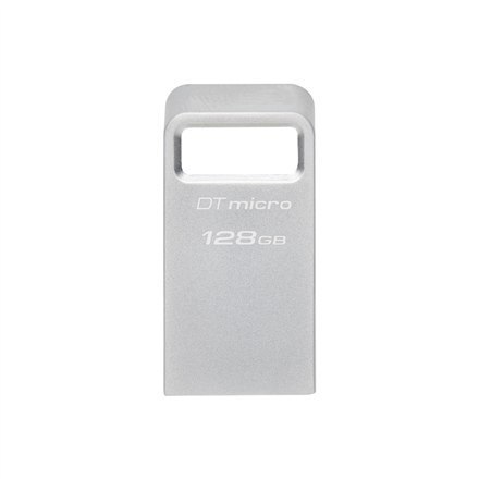 Kingston USB 3.2 Flash Drive DataTraveler micro 128 GB, USB 3.2, Silver