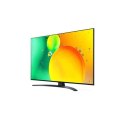 LG 50NANO763QA 50" (126 cm), Smart TV, WebOS, 4K HDR NanoCell, 3840 × 2160, Wi-Fi, DVB-T/T2/C/S/S2