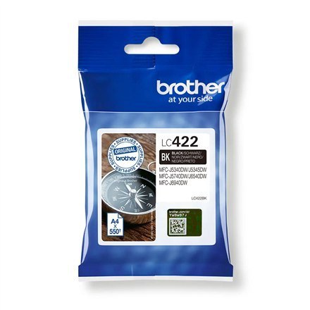 Brother LC422BK Ink Cartridge, Black