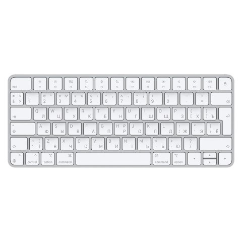 Apple Magic Keyboard MK2A3RS/A Standard, Wireless, Russian, Silver/ White, Bluetooth