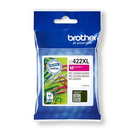 Brother LC422XLM Ink Cartridge, Magenta