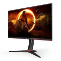 AOC Monitor 27G2SPU/BK 27 ", IPS, FHD, 1920 x 1080, 16:9, 1 ms, 250 cd/m², Black/Red, 165 Hz, HDMI ports quantity 2