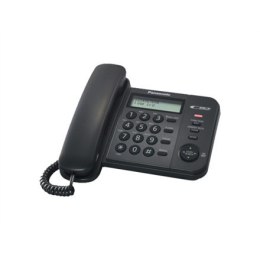 Panasonic Corded KX-TS560FXB 588 g, Black, Caller ID, Phonebook capacity 50 entries, Built-in display, 190 X 196 X 95 mm