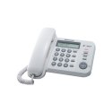 Panasonic Corded KX-TS560FXW 588 g, White, Caller ID, Phonebook capacity 50 entries, Built-in display, 198 x 195 x 95 mm