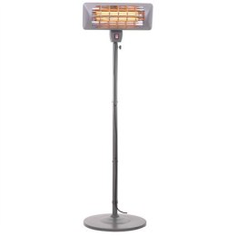 Camry Standing Heater CR 7737 Patio heater, 2000 W, Number of power levels 2, Suitable for rooms up to 14 m², Grey