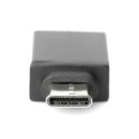 Digitus USB Type-C adapter, type C to A M/F, 3A, 5GB, 3.0 Version AK-300506-000-S	 Black, Jack USB A, Plug USB C