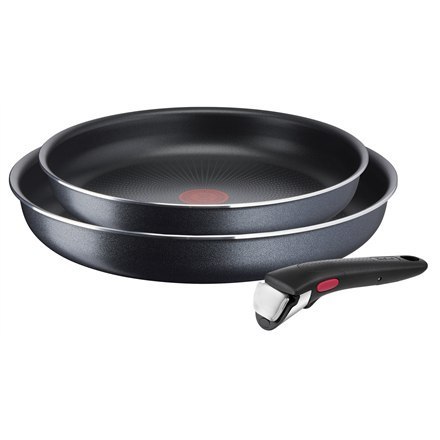 TEFAL Frypan set L1589132 Ingenio XL Force Frying, Diameter 24/28 cm, Removable handle, Black