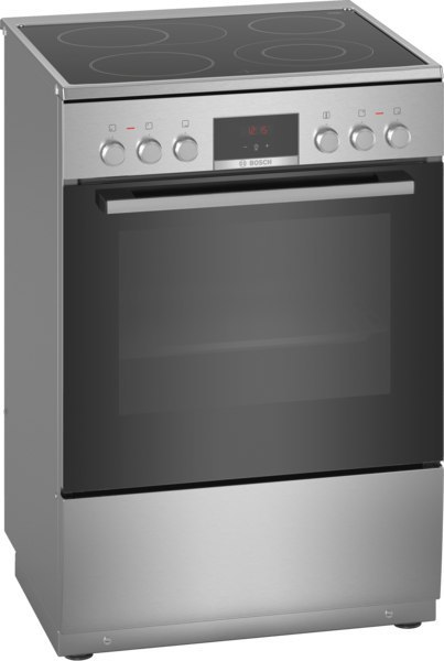 Bosch Cooker HKR39A250U Hob type Vitroceramic, Oven type Electric, Stainless steel, Width 60 cm, Electronic ignition, Grilling,