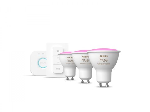 Philips Hue WCA Starter Kit 4,3W GU10 3pcs, Bridge, Switch