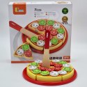 Drewniana Pizza do krojenia z dodatkami Viga Toys