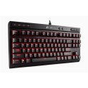 Corsair K63 Compact Mechanical Gaming Keyboard, RGB LED light, US, Wired, Red/Black, Red Switch