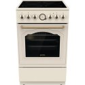 Gorenje Cooker GECS5B70CLI Hob type Vitroceramic, Oven type Electric, Beige, Width 50 cm, 70 L, Depth 59.4 cm